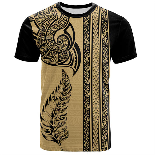 New Zealand T-Shirt Maori Tribal Silver Fern Tattoo