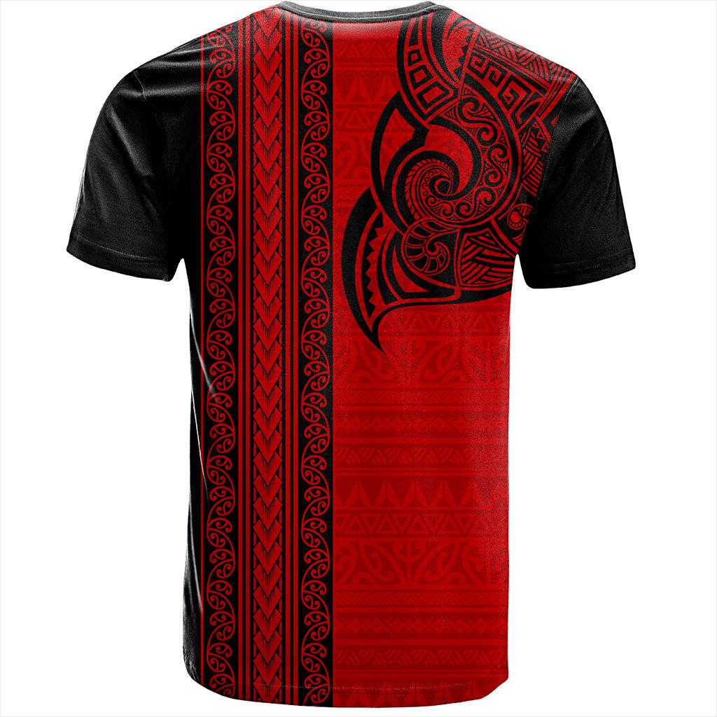 New Zealand T-Shirt Maori Tribal Silver Fern Tattoo
