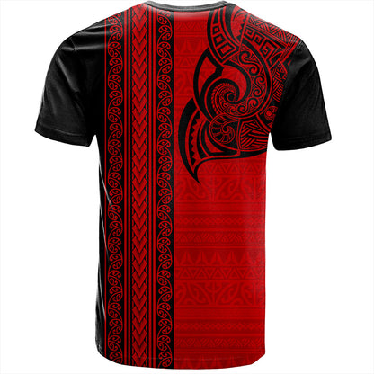 New Zealand T-Shirt Maori Tribal Silver Fern Tattoo