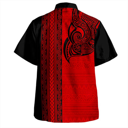 New Zealand Hawaiian Shirt Maori Tribal Silver Fern Tattoo