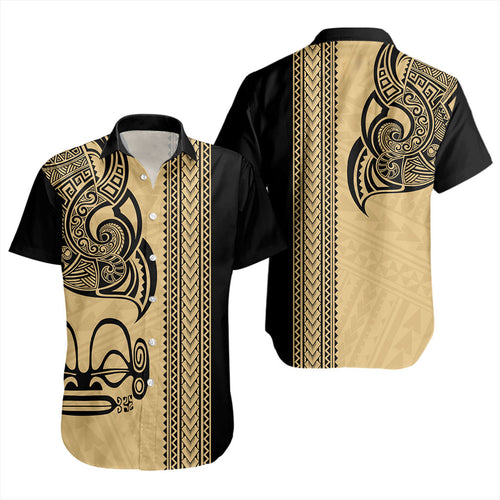 Marquesas Islands Short Sleeve Shirt Polynesian Coat Of Arms Tribal Tattoo