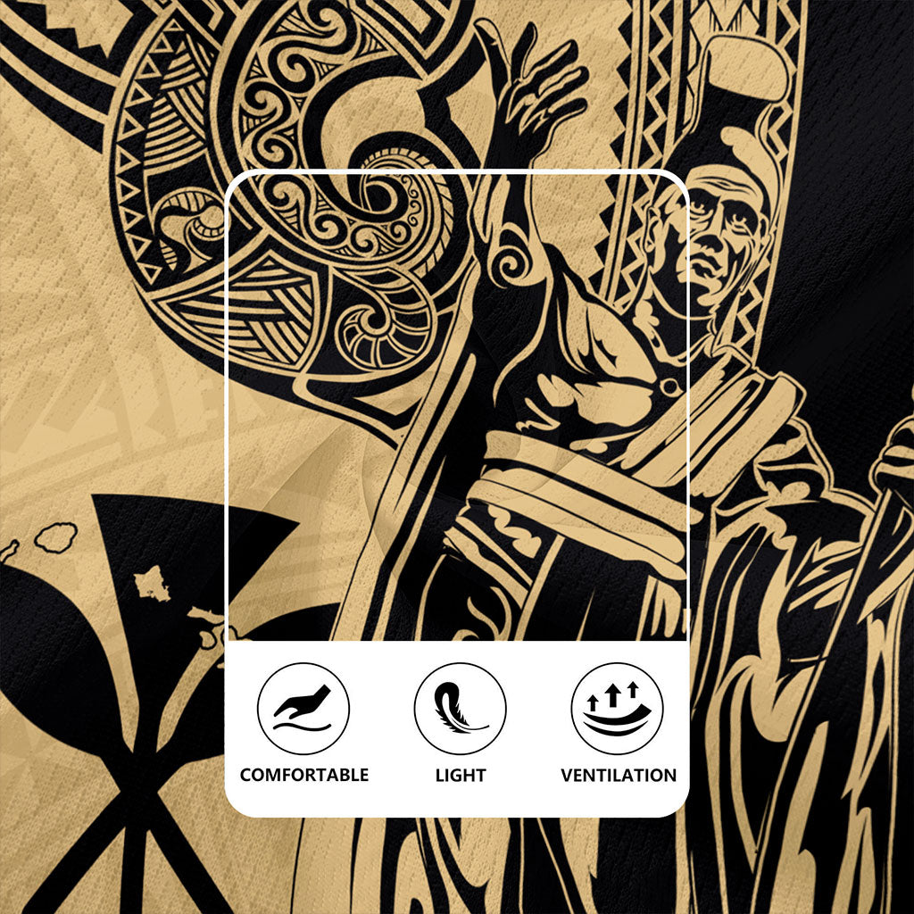 Hawaii Rugby Jersey Polynesian Tribal Tattoo King Kamehameha
