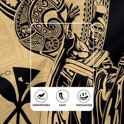 Hawaii Rugby Jersey Polynesian Tribal Tattoo King Kamehameha