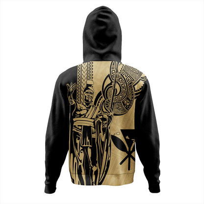 Hawaii Hoodie Polynesian Tribal Tattoo King Kamehameha