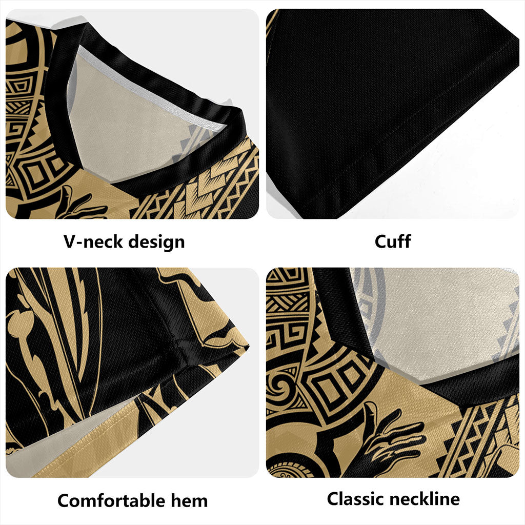 Hawaii Rugby Jersey Polynesian Tribal Tattoo King Kamehameha