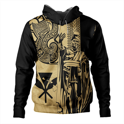 Hawaii Hoodie Polynesian Tribal Tattoo King Kamehameha