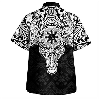 Philippines Filipinos Hawaiian Shirt Polynesian Buffalo Tapa Tribal Print