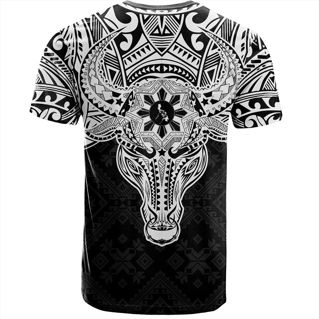 Philippines Filipinos T-Shirt Polynesian Buffalo Tapa Tribal Print