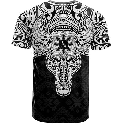 Philippines Filipinos T-Shirt Polynesian Buffalo Tapa Tribal Print