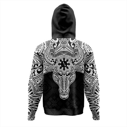 Philippines Filipinos Hoodie Polynesian Buffalo Tapa Tribal Print