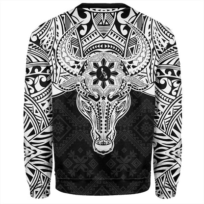 Philippines Filipinos Sweatshirt Polynesian Buffalo Tapa Tribal Print