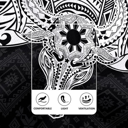Philippines Filipinos Rugby Jersey Polynesian Buffalo Tapa Tribal Print