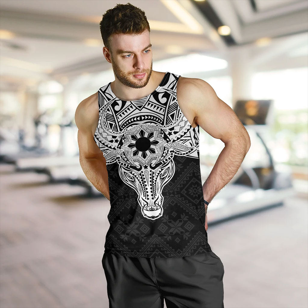 Philippines Filipinos Tank Top Polynesian Buffalo Tapa Tribal Print
