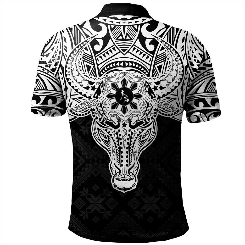Philippines Filipinos Polo Shirt Polynesian Buffalo Tapa Tribal Print
