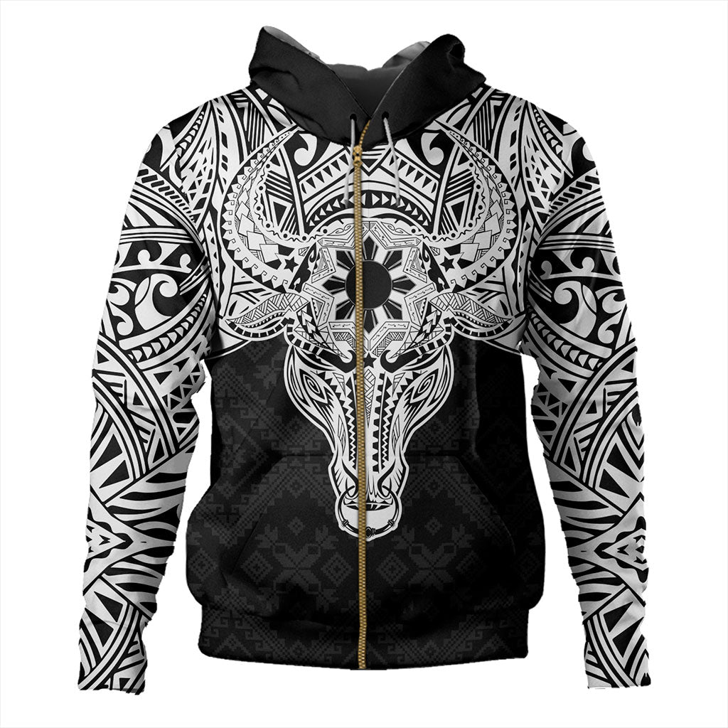 Philippines Filipinos Hoodie Polynesian Buffalo Tapa Tribal Print