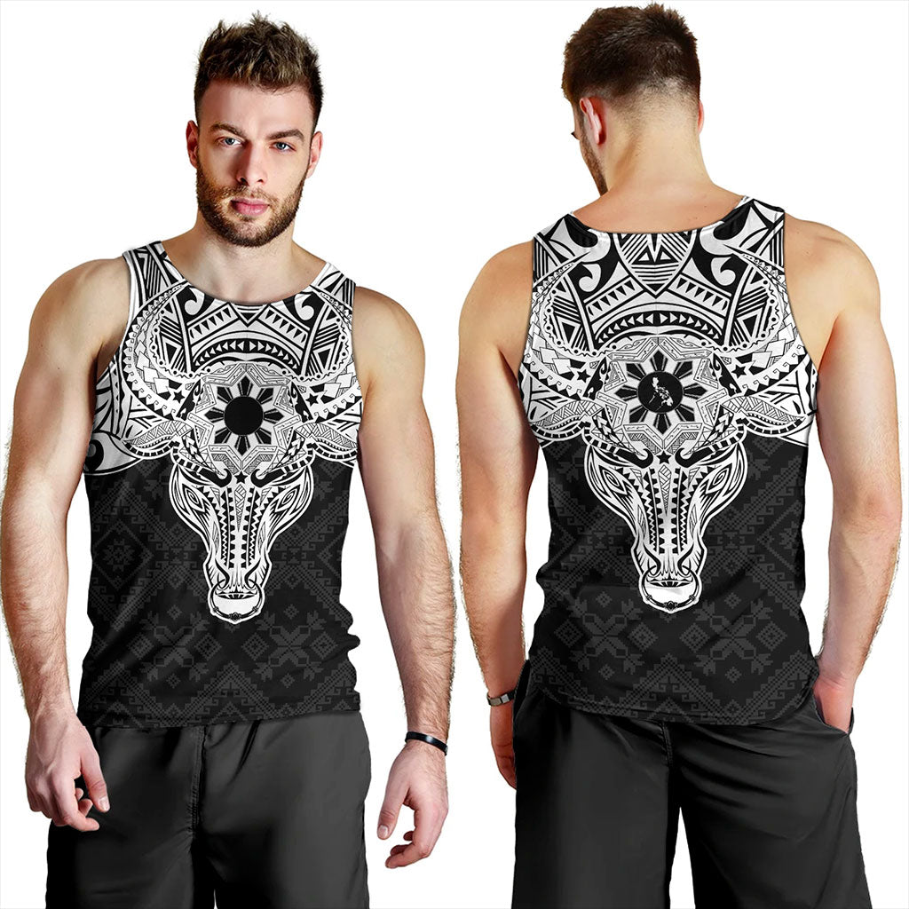 Philippines Filipinos Tank Top Polynesian Buffalo Tapa Tribal Print