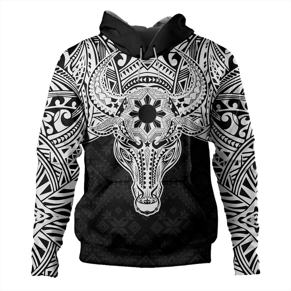 Philippines Filipinos Hoodie Polynesian Buffalo Tapa Tribal Print