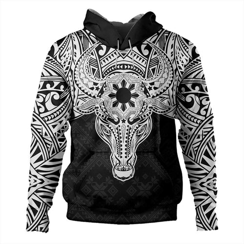 Philippines Filipinos Hoodie Polynesian Buffalo Tapa Tribal Print