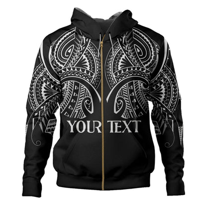 HawaiiCustom Personalised  Hoodie Black Polynesian Tribal Tatau Design