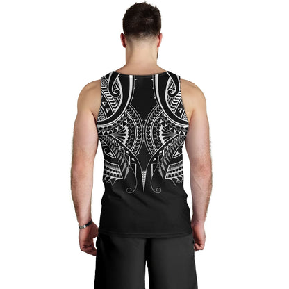Hawaii Custom Personalised Tank Top Black Polynesian Tribal Tatau Design