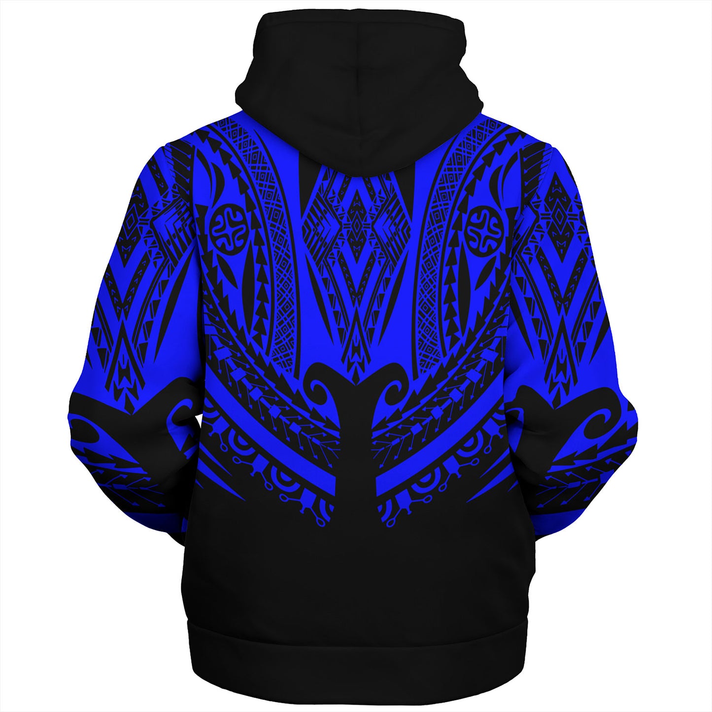 Polynesian Custom Personalised Sherpa Hoodie Polynesian Tattoo Style