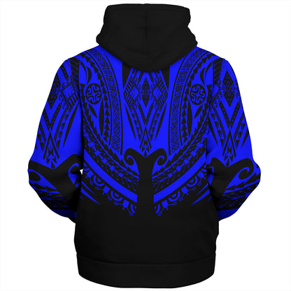 Polynesian Custom Personalised Sherpa Hoodie Polynesian Tattoo Style