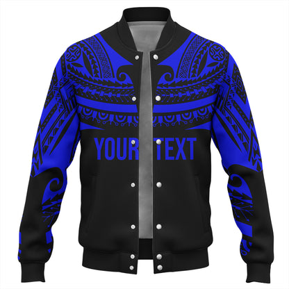 Polynesian Custom Personalised Baseball Jacket Polynesian Tattoo Style