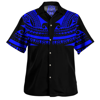Polynesian Custom Personalised Hawaiian Shirt Polynesian Tattoo Style