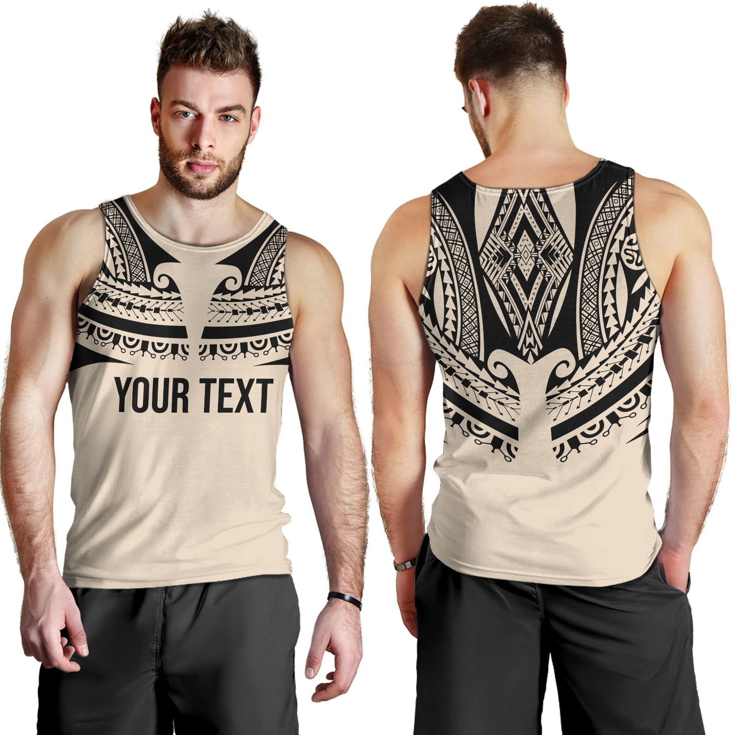 Polynesian Custom Personalised Tank Top Polynesian Tattoo Style