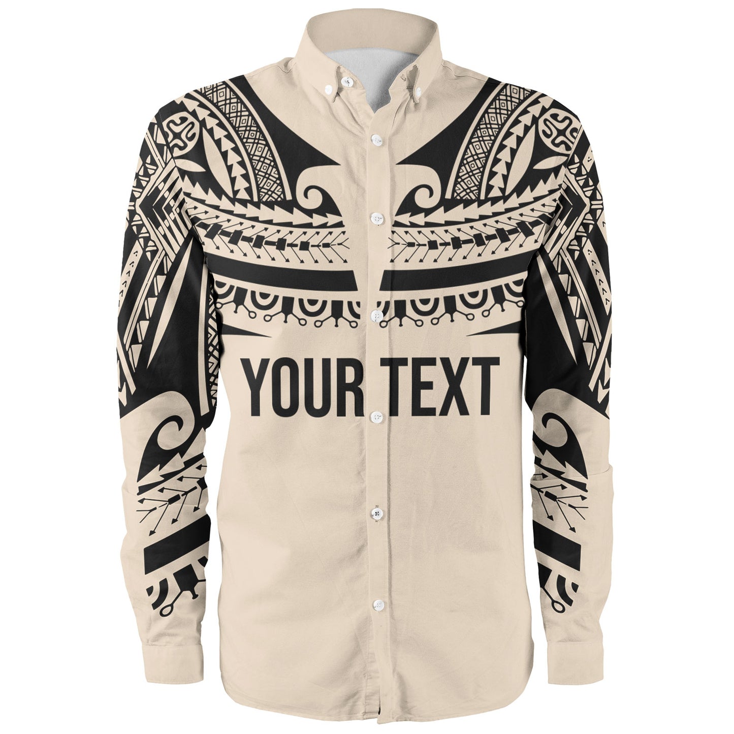 Polynesian Custom Personalised Long Sleeve Shirt Polynesian Tattoo Style