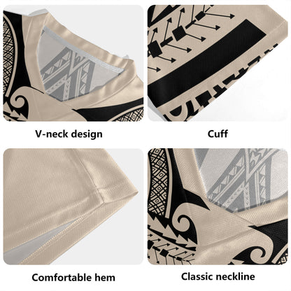 Polynesian Custom Personalised Rugby Jersey Polynesian Tattoo Style