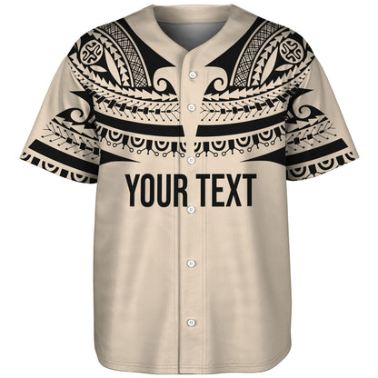 Polynesian Custom Personalised Baseball Shirt Polynesian Tattoo Style