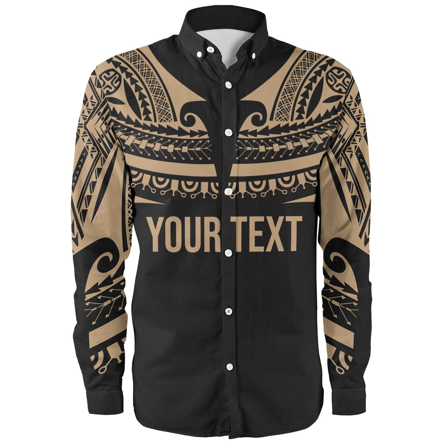 Polynesian Custom Personalised Long Sleeve Shirt Polynesian Tattoo Style