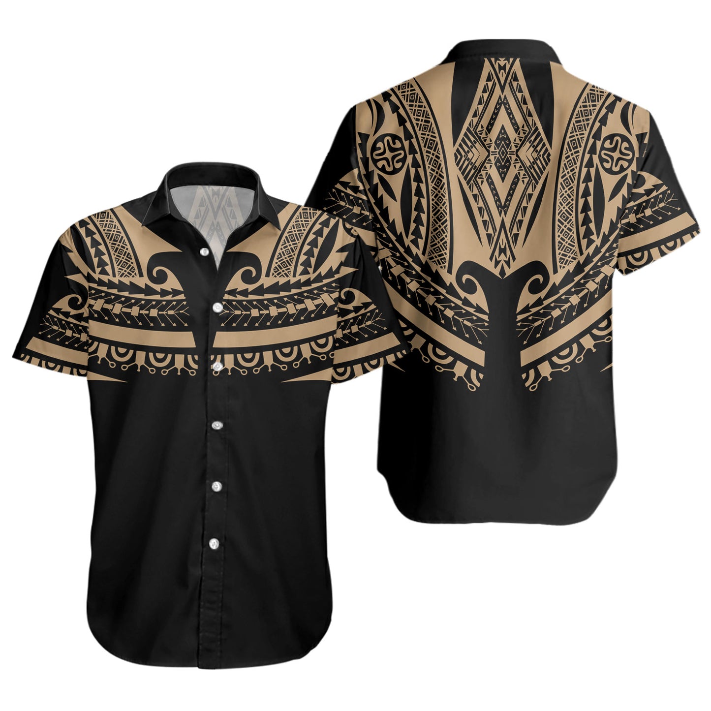 Polynesian Custom Personalised Short Sleeve Shirt Polynesian Tattoo Style