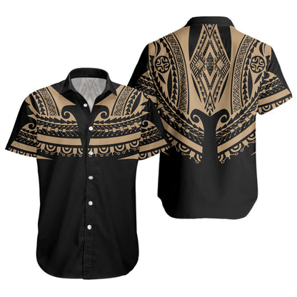 Polynesian Custom Personalised Short Sleeve Shirt Polynesian Tattoo Style