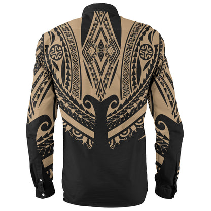 Polynesian Custom Personalised Long Sleeve Shirt Polynesian Tattoo Style