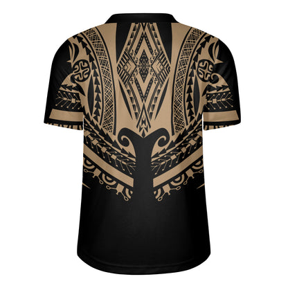 Polynesian Custom Personalised Rugby Jersey Polynesian Tattoo Style