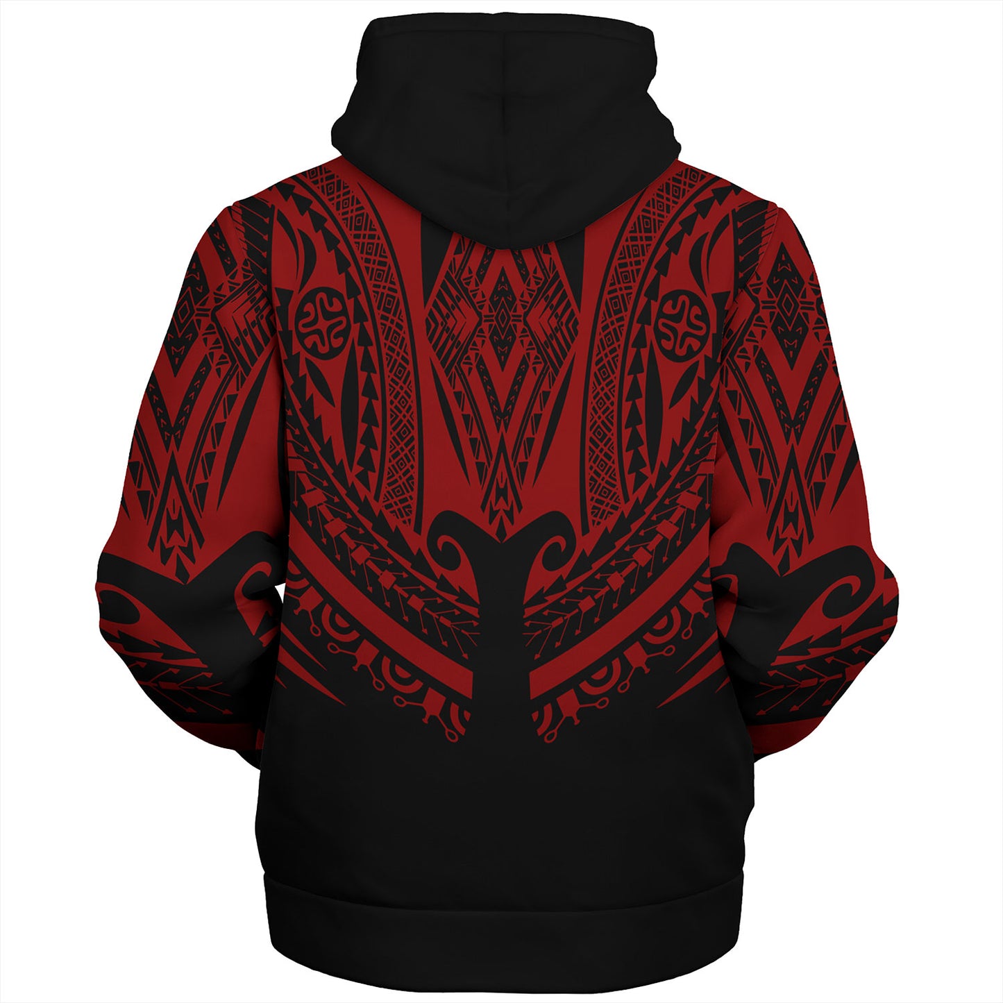 Polynesian Custom Personalised Sherpa Hoodie Polynesian Tattoo Style