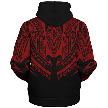 Polynesian Custom Personalised Sherpa Hoodie Polynesian Tattoo Style