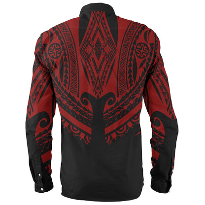 Polynesian Custom Personalised Long Sleeve Shirt Polynesian Tattoo Style