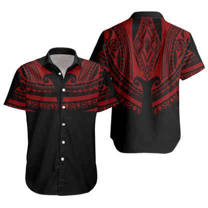 Polynesian Custom Personalised Short Sleeve Shirt Polynesian Tattoo Style