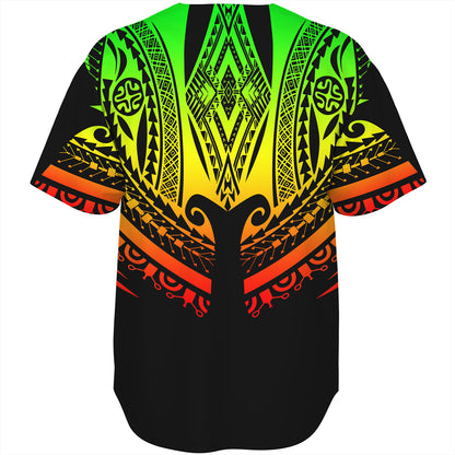 Polynesian Custom Personalised Baseball Shirt Polynesian Tattoo Style