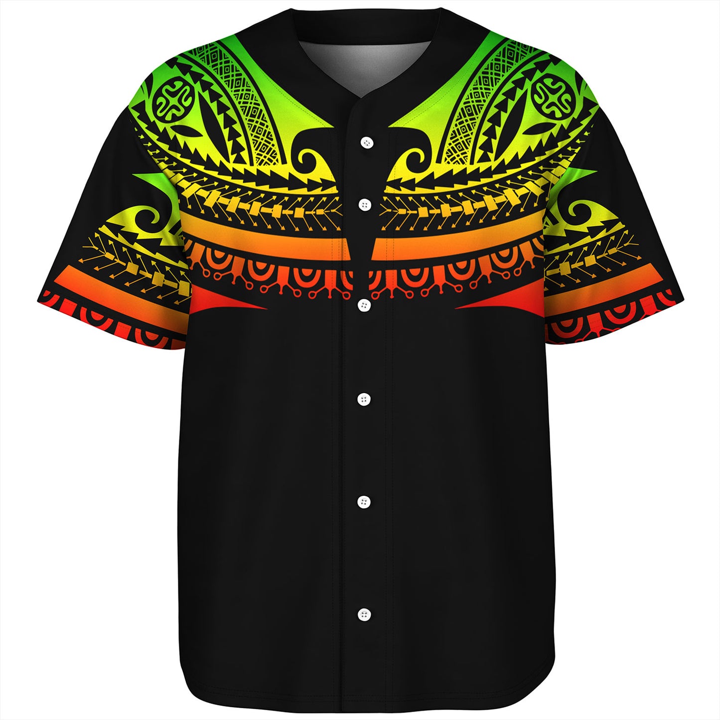 Polynesian Custom Personalised Baseball Shirt Polynesian Tattoo Style