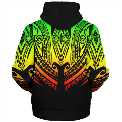 Polynesian Custom Personalised Sherpa Hoodie Polynesian Tattoo Style