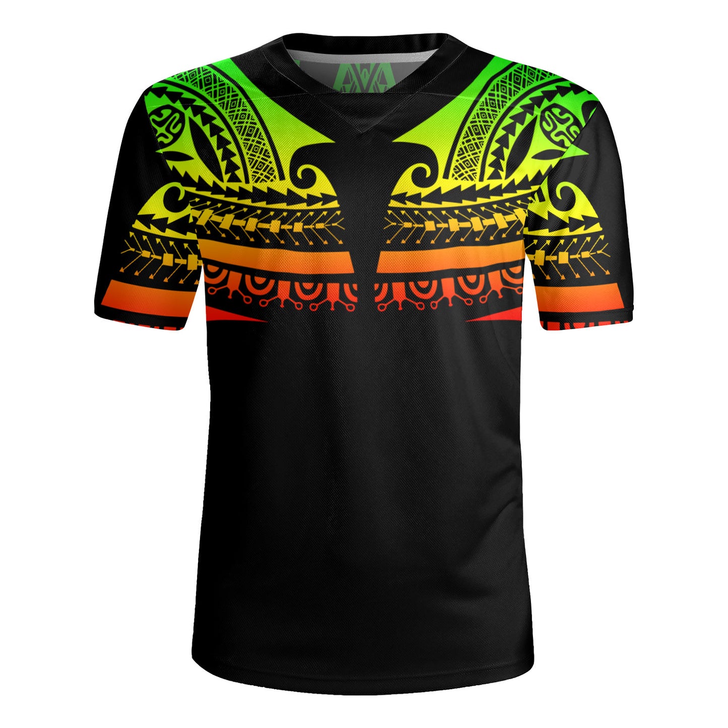 Polynesian Custom Personalised Rugby Jersey Polynesian Tattoo Style