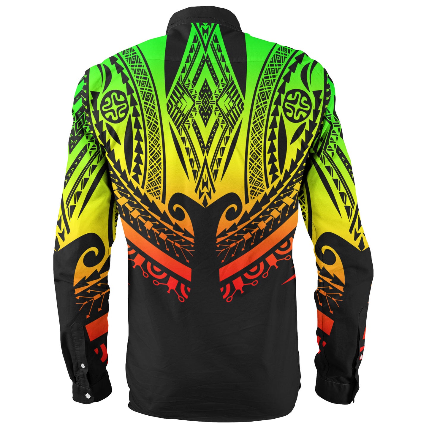 Polynesian Custom Personalised Long Sleeve Shirt Polynesian Tattoo Style