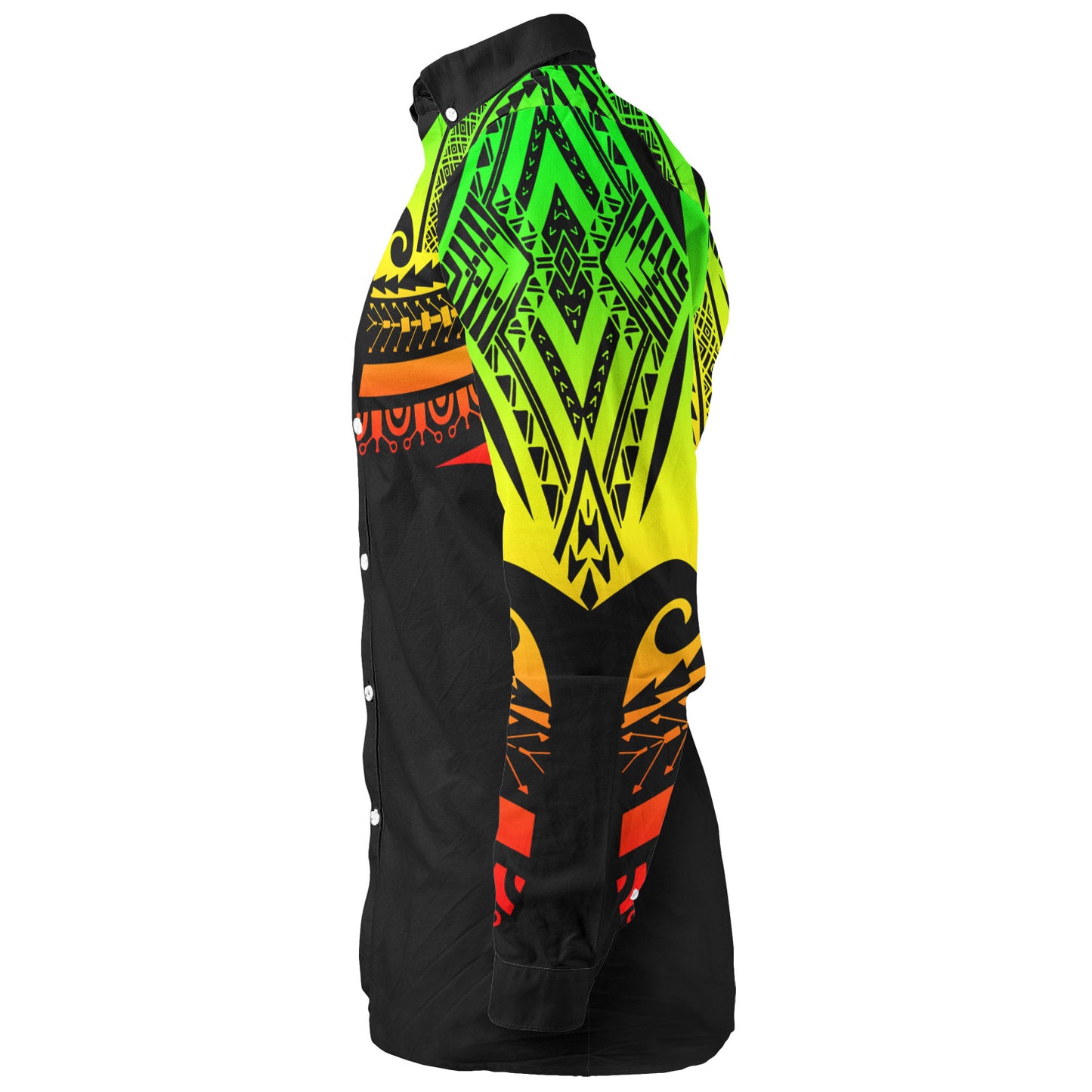 Polynesian Custom Personalised Long Sleeve Shirt Polynesian Tattoo Style