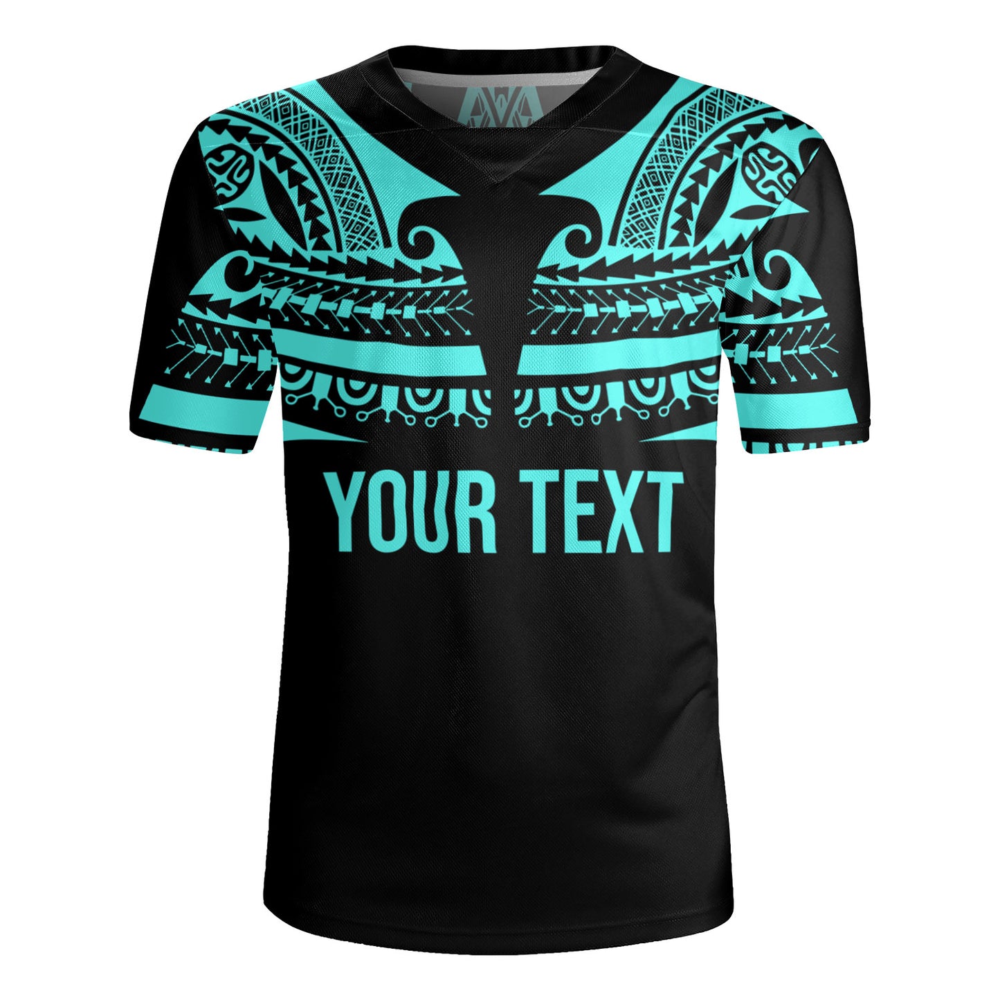 Polynesian Custom Personalised Rugby Jersey Polynesian Tattoo Style