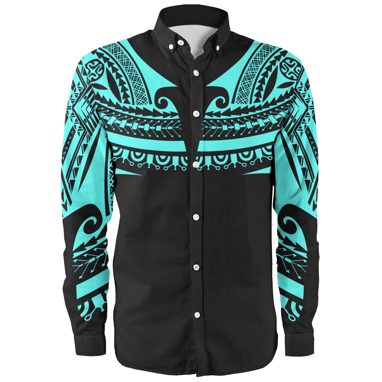 Polynesian Custom Personalised Long Sleeve Shirt Polynesian Tattoo Style
