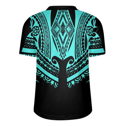Polynesian Custom Personalised Rugby Jersey Polynesian Tattoo Style